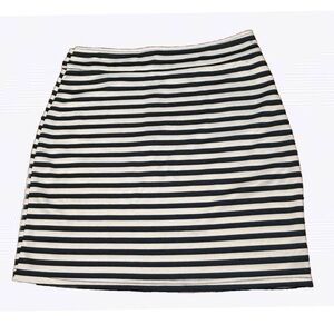 Annabella Black and White Mini Pencil Skirt